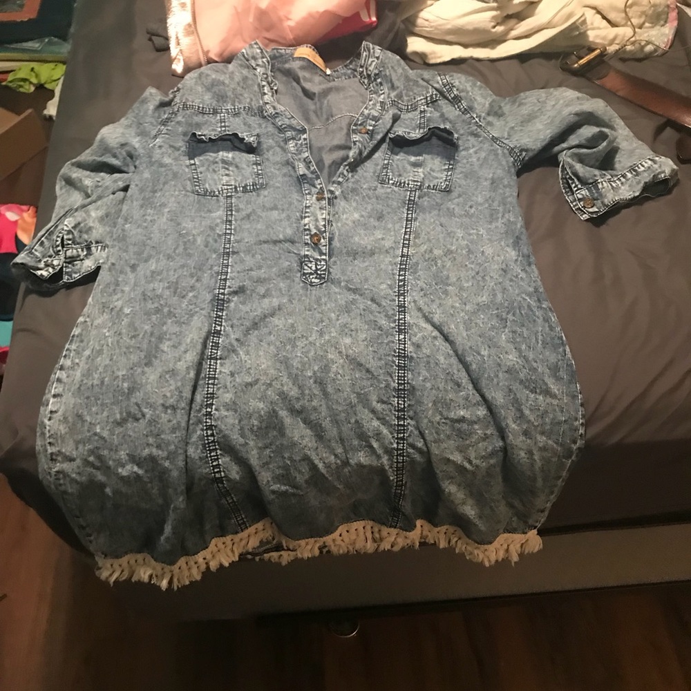 Boutique blue Jean dress
